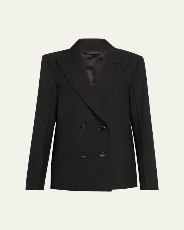 Double-Breasted Wool Blazer